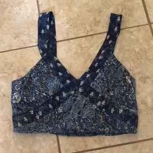 Urban Outfitters Patterned Crop Top!
